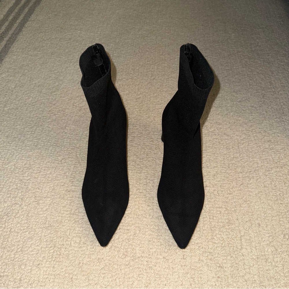 Zara Black Heeled Boots